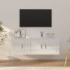 2 Piece TV Cabinet Set Engineered Wood