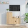 2 Piece TV Cabinet Set Engineered Wood