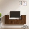 4 Piece TV Cabinet Set Engineered Wood