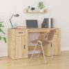 Desk with Cabinet Engineered Wood