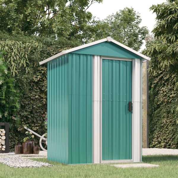 Garden Shed 126×97.5×177 cm Galvanised Steel