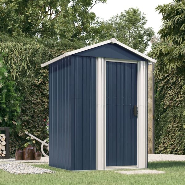 Garden Shed 126×97.5×177 cm Galvanised Steel