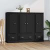 Highboards 3 pcs Engineered Wood
