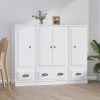 Highboards 3 pcs Engineered Wood