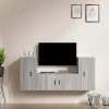 3 Piece TV Cabinet Set Engineered Wood