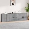 Sideboards 3 pcs Engineered Wood