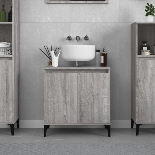 Sink Cabinet 58x33x60 cm Engineered Wood