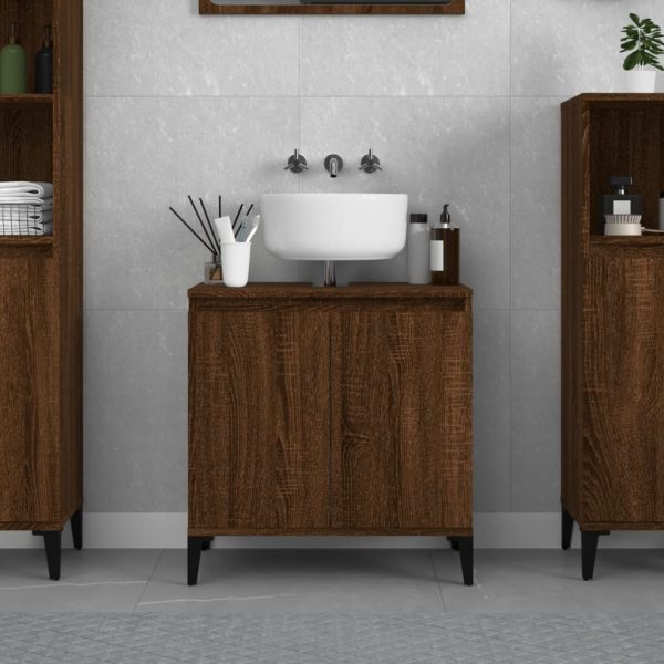 Sink Cabinet 58x33x60 cm Engineered Wood