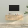2 Piece TV Cabinet Set Engineered Wood