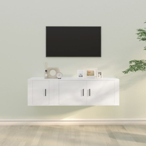 2 Piece TV Cabinet Set Engineered Wood
