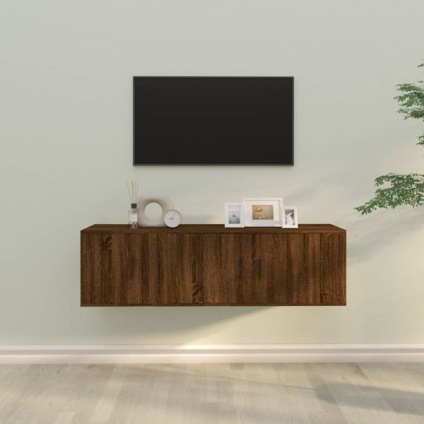 2 Piece TV Cabinet Set Engineered Wood