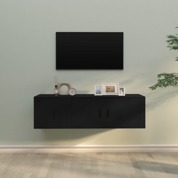 2 Piece TV Cabinet Set Engineered Wood