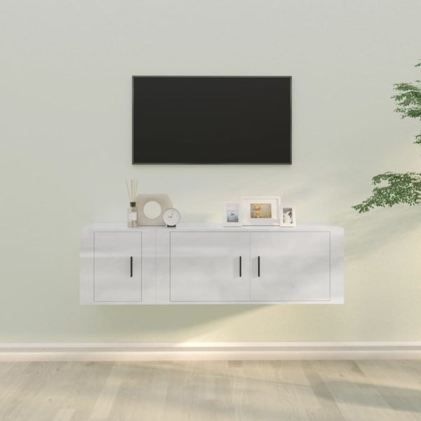 2 Piece TV Cabinet Set Engineered Wood