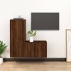 2 Piece TV Cabinet Set Engineered Wood