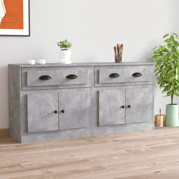 Sideboards 2 pcs Engineered Wood