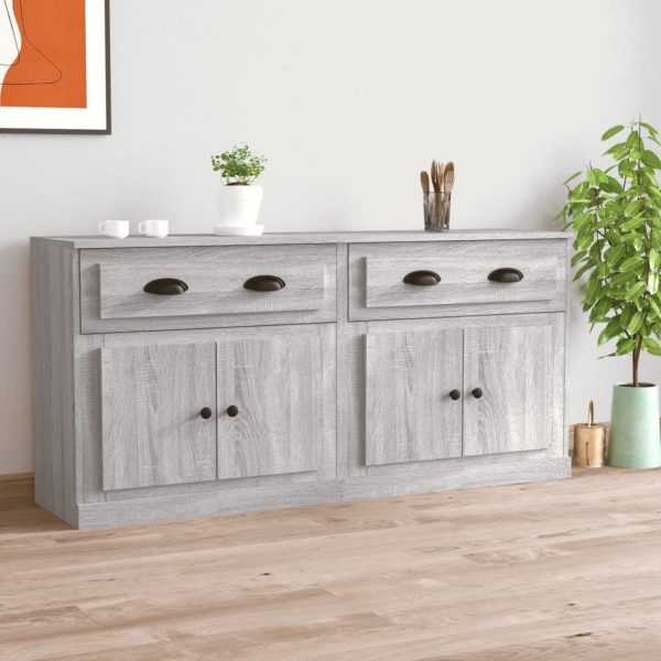 Sideboards 2 pcs Engineered Wood