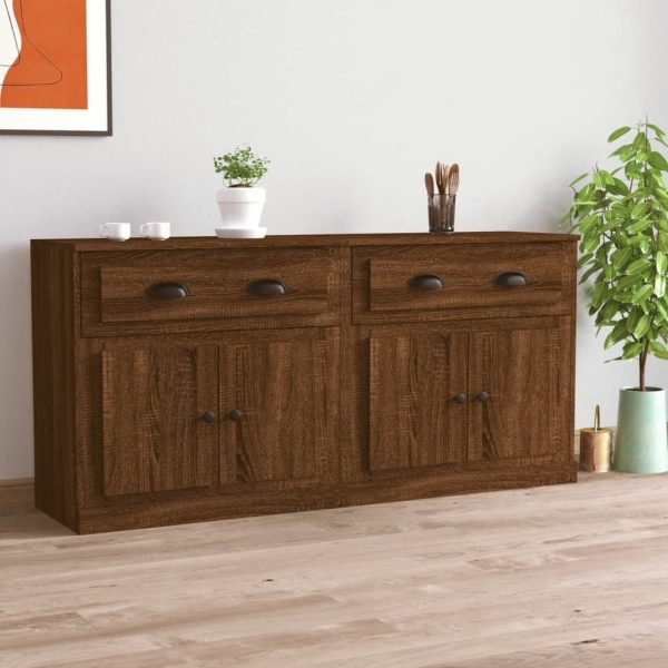 Sideboards 2 pcs Engineered Wood