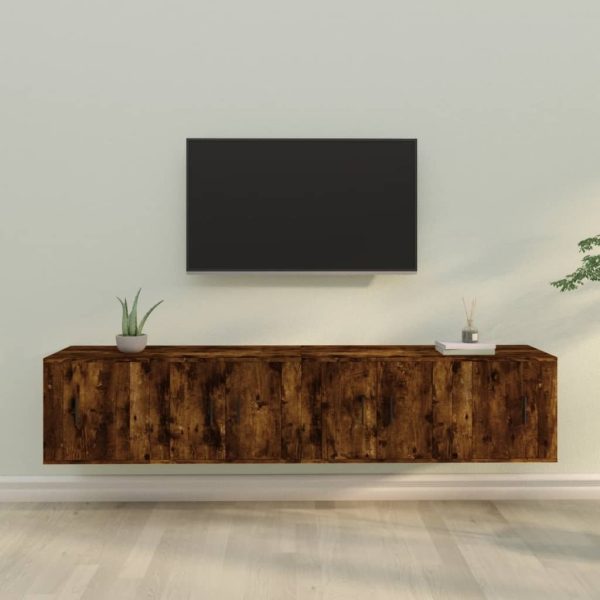 4 Piece TV Cabinet Set Engineered Wood