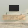 4 Piece TV Cabinet Set Engineered Wood