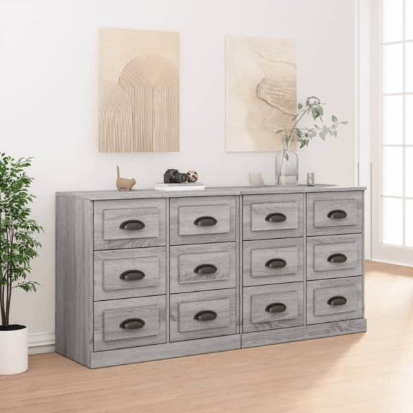 Sideboards 2 pcs Engineered Wood