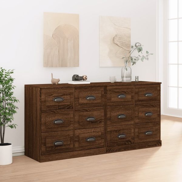 Sideboards 2 pcs Engineered Wood