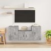 3 Piece TV Cabinet Set Engineered Wood