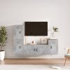 4 Piece TV Cabinet Set Engineered Wood