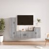 4 Piece TV Cabinet Set Engineered Wood
