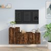 2 Piece TV Cabinet Set Engineered Wood