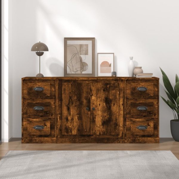 Sideboards 3 pcs Engineered Wood