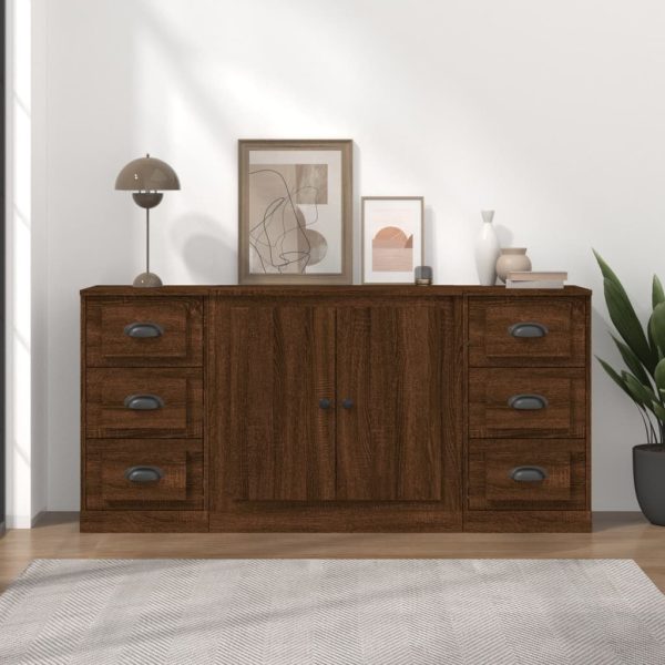 Sideboards 3 pcs Engineered Wood