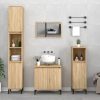 4 Piece Bathroom Furniture Set Engineered Wood