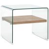 Coffee Table Clear Tempered Glass