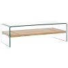 Coffee Table Clear Tempered Glass