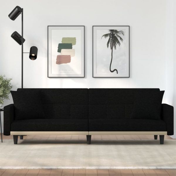 Sofa Bed with Cushions Fabric