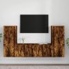 4 Piece TV Cabinet Set Engineered Wood