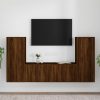 4 Piece TV Cabinet Set Engineered Wood