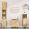 2 Piece Bathroom Furniture Set Engineered Wood