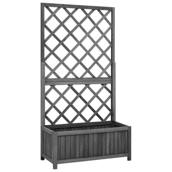 Garden Trellis Planter 70x30x135 cm Solid Firwood