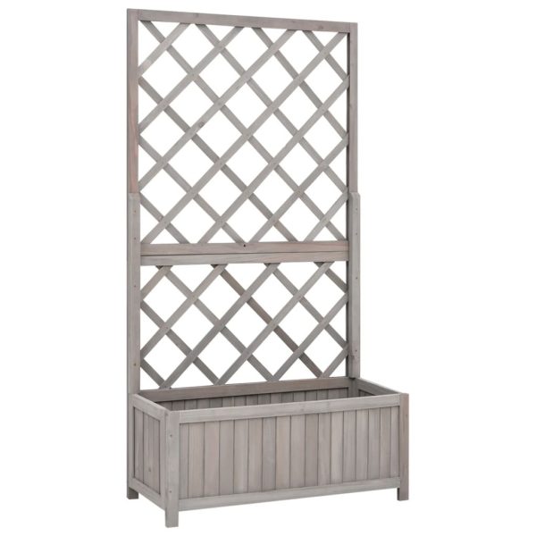 Garden Trellis Planter 70x30x135 cm Solid Firwood