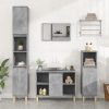 2 Piece Bathroom Furniture Set Engineered Wood