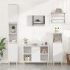 2 Piece Bathroom Furniture Set Engineered Wood