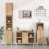 2 Piece Bathroom Furniture Set Engineered Wood