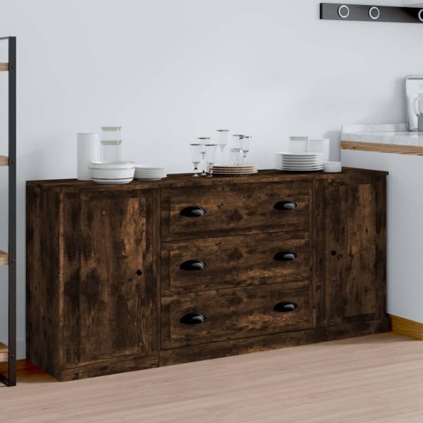 Sideboards 3 pcs Engineered Wood