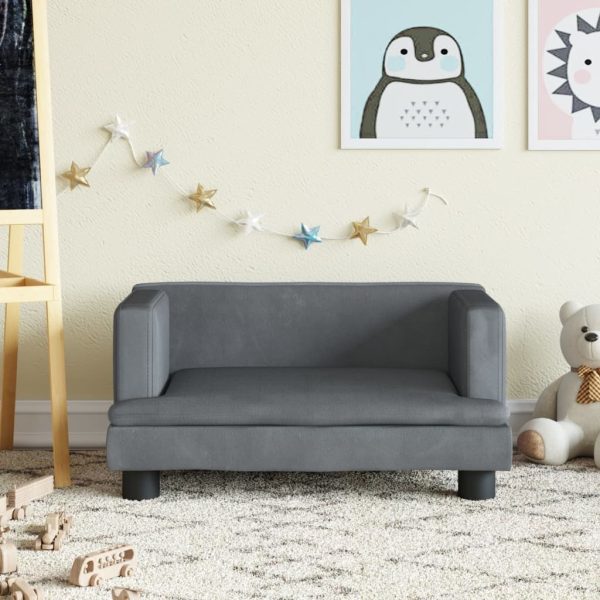 Kids Sofa Velvet