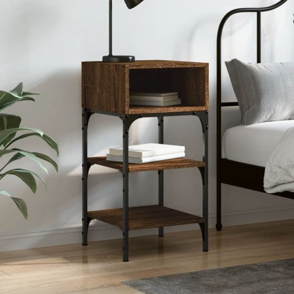 Bedside Table 35×34.5×70 cm Engineered Wood