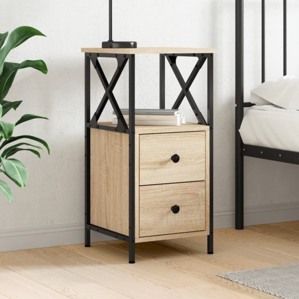 Bedside Cabinet 34×35.5×70 cm Engineered Wood
