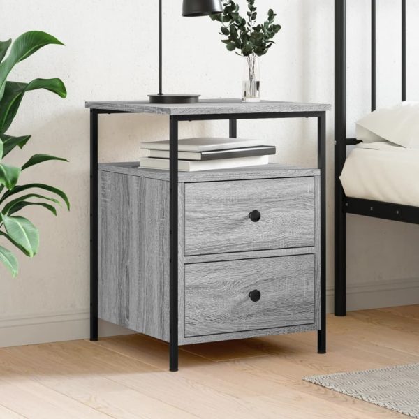 Bedside Cabinet 44x45x60 cm Engineered Wood