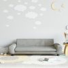 Kids Sofa Light Grey Velvet