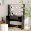 Makeup Table with LED Lights 100x40x135 cm MDF